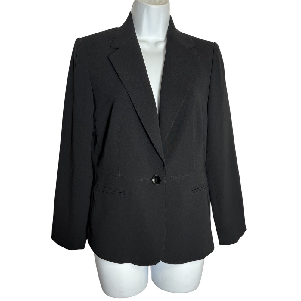 Talbots Black Blazer Size 4 Petite Classic Career‎ Office Jacket PERFECT 🖤🖤